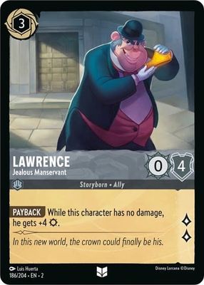 Lawrence - Jealous Manservant - 186/204 (Normal, Uncommon)