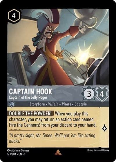 Captain Hook - Captain of the Jolly Roger - 173/204 (Normal, Rare)