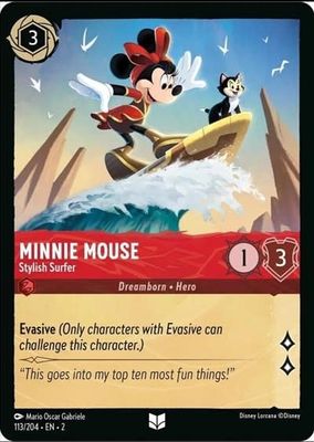 Minnie Mouse - Stylish Surfer - 113/204 (Normal, Uncommon)