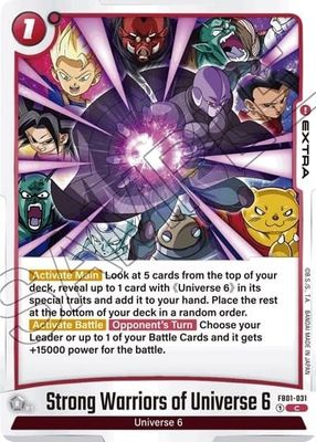 Strong Warriors of Universe 6 - FB01-031 (Normal, Common)