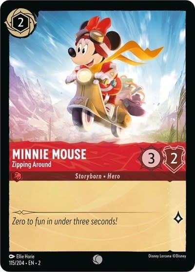Minnie Mouse - Zipping Around - 115/204 (Normal, Common)