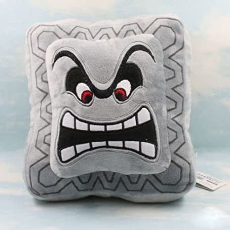 Super Mario Bros - Thwomp - 12&quot; Pillow Plush