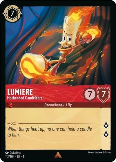 Lumiere - Hotheaded Candelabra - 112/204 (Normal, Rare)