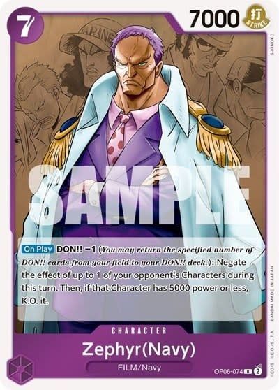 Zephyr (Navy) - OP06-074 (Foil, R)