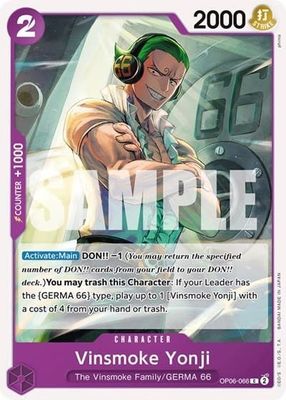 Vinsmoke Yonji (066) - OP06-066 (Normal, C)