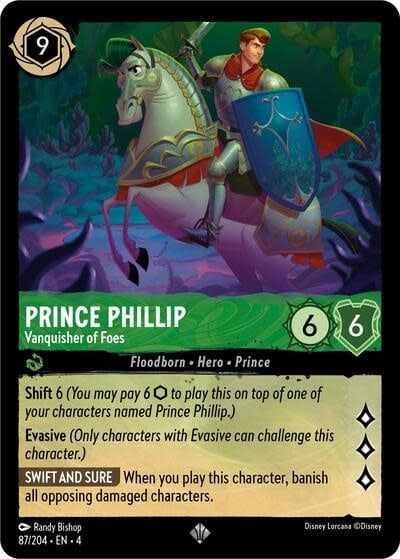 Prince Phillip - Vanquisher of Foes - 87/204 (Normal, Super Rare)