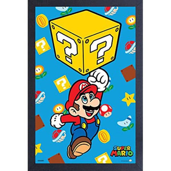 Super Mario Bros. - Block Jump 11&quot; x 17&quot; Framed Print