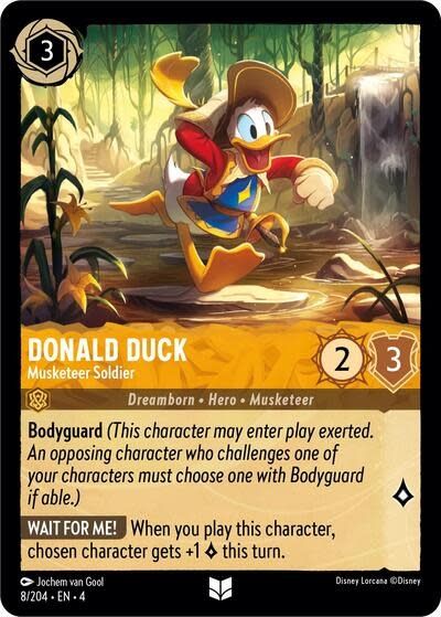 Donald Duck - Musketeer Soldier - 8/204 (Normal, Uncommon)