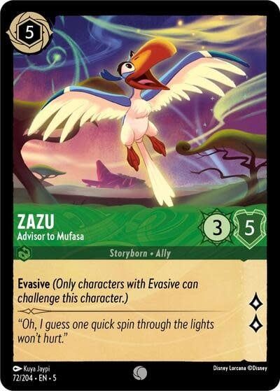 Zazu - Advisor to Mufasa - 72/204 (Normal, Common)