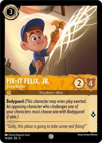 Fix-It Felix, Jr. - Trusty Builder - 10/204 (Normal, Common)