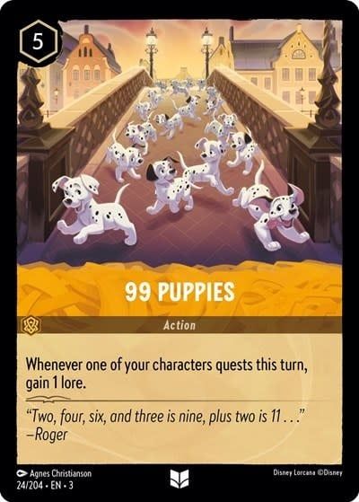 99 Puppies - 24/204 (Normal, Uncommon)