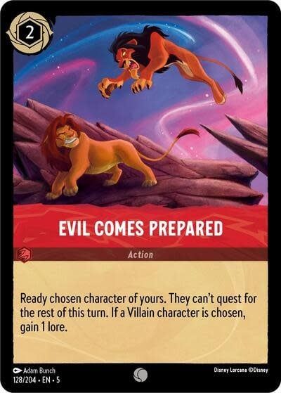 Evil Comes Prepared - 128/204 (Normal, Common)