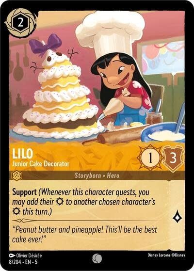 Lilo - Junior Cake Decorator - 8/204 (Cold Foil, Common)