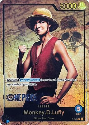 Monkey.D.Luffy (047) (Premium Card Collection -Live Action Edition-) - P-047 (Foil, PR)