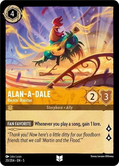 Alan-A-Dale - Rockin&#39; Rooster - 20/204 (Normal, Uncommon)