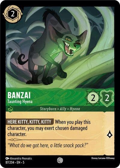 Banzai - Taunting Hyena - 87/204 (Normal, Common)