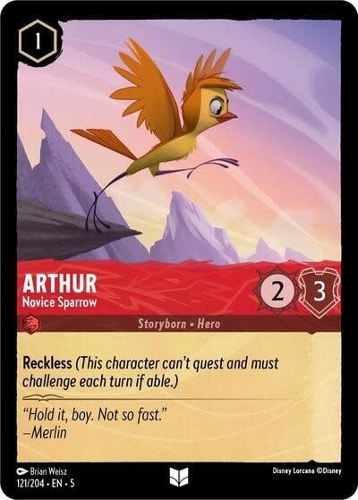 Arthur - Novice Sparrow - 121/204 (Normal, Uncommon)