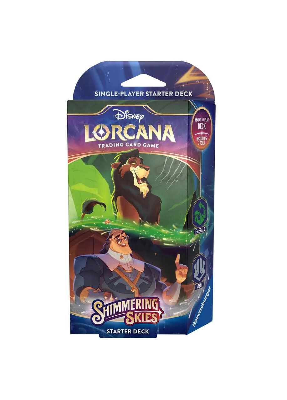 Disney Lorcana - Shimmering Skies Starter Deck (Emerald/Steel)