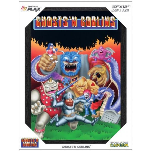 PixelFrames Plax: Ghosts ‘N Goblins 10″ X 12″ Lenticular 3D Art