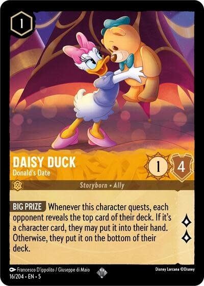 Daisy Duck - Donald&#39;s Date - 16/204 (Normal, Super Rare)