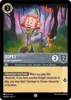 Dopey - Knight Apprentice - 181/204 (Normal, Common)