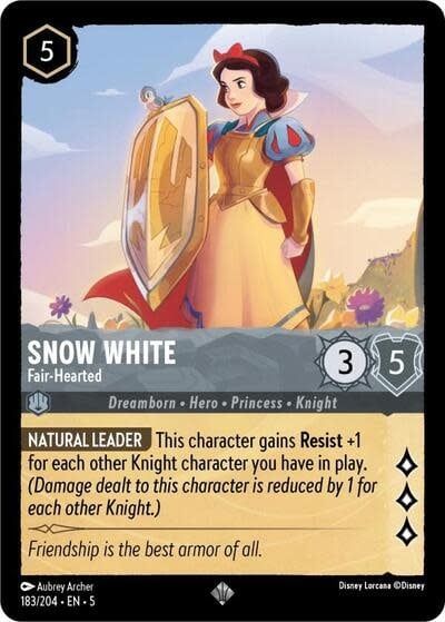 Snow White - Fair-Hearted - 183/204 (Normal, Super Rare)