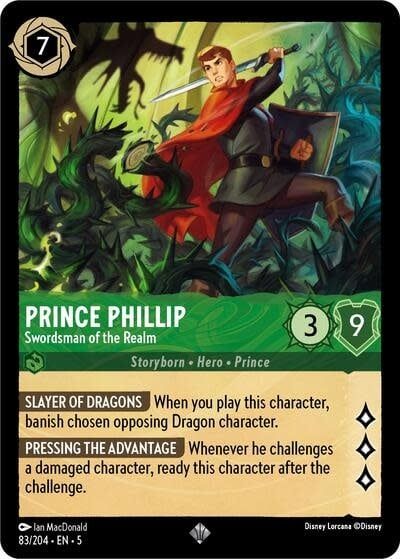 Prince Phillip - Swordsman of the Realm - 83/204 (Normal, Super Rare)