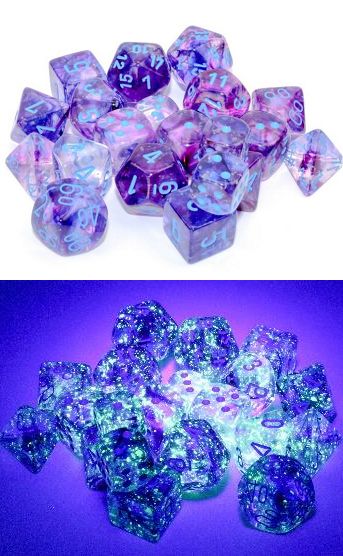 Nebula Luminary Nocturnal/Blue Dice [12mm, 36D6]