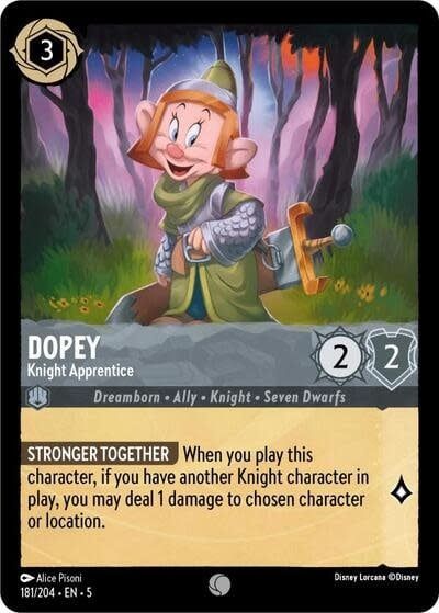 Dopey - Knight Apprentice - 181/204 (Cold Foil, Common)