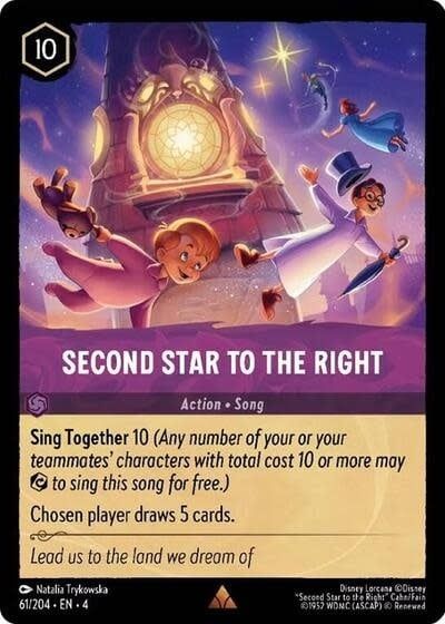 Second Star to the Right - 61/204 (Normal, Rare)