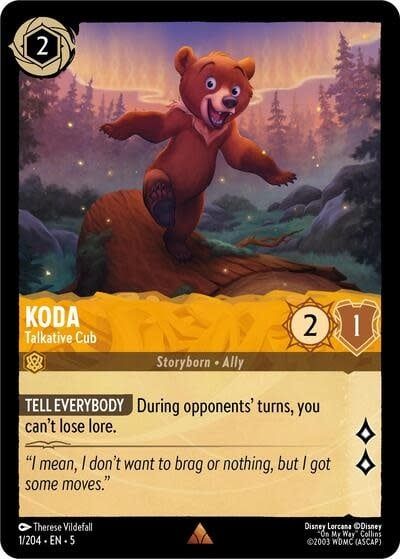 Koda - Talkative Cub - 1/204 (Normal, Rare)