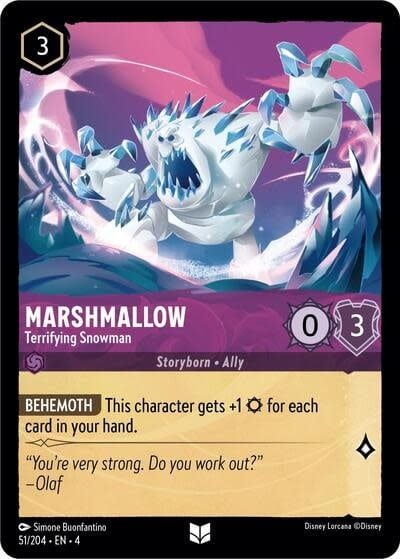 Marshmallow - Terrifying Snowman - 51/204 (Normal, Uncommon)