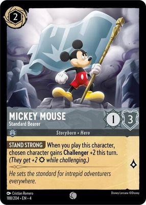 Mickey Mouse - Standard Bearer - 188/204 (Normal, Common)
