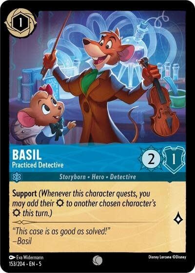 Basil - Practiced Detective - 153/204 (Normal, Common)