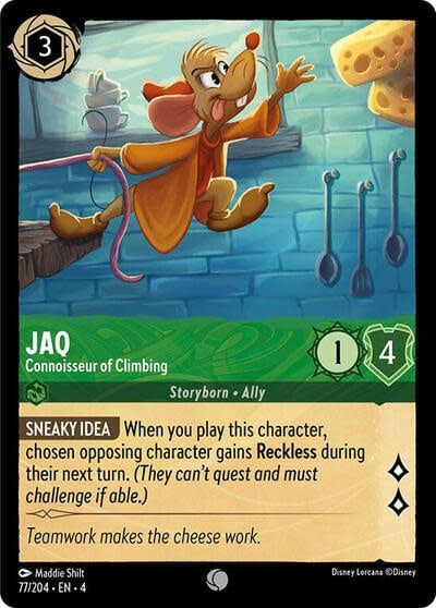 Jaq - Connoisseur of Climbing - 77/204 (Cold Foil, Common)