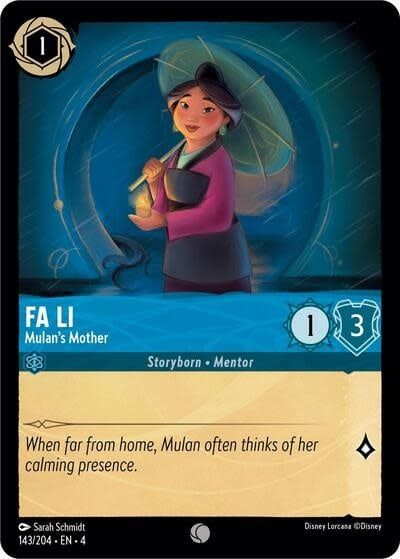 Fa Li - Mulan&#39;s Mother - 143/204 (Normal, Common)