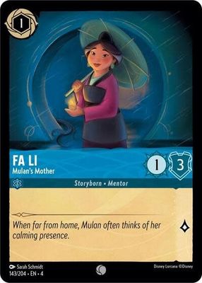 Fa Li - Mulan&#39;s Mother - 143/204 (Normal, Common)