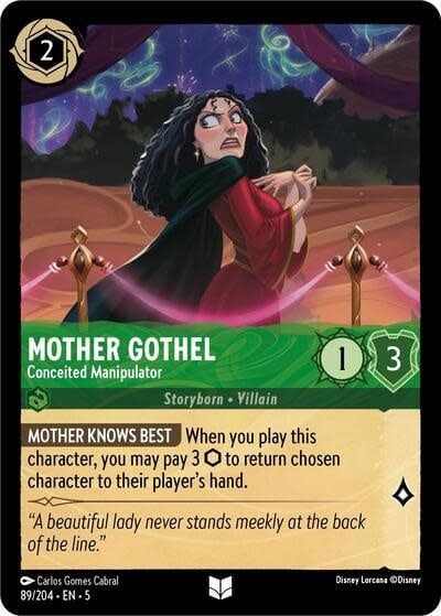 Mother Gothel - Conceited Manipulator - 89/204 (Normal, Uncommon)