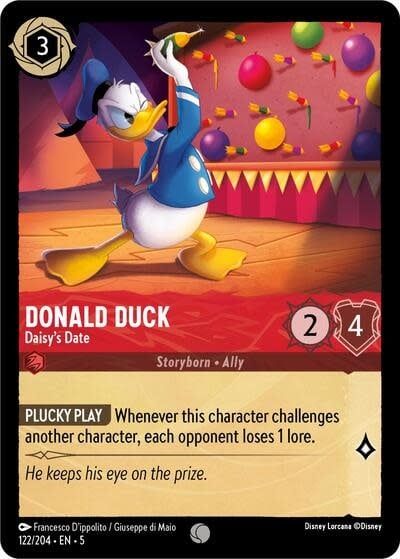 Donald Duck - Daisy&#39;s Date - 122/204 (Cold Foil, Common)