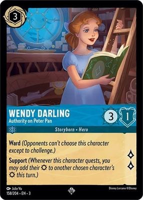 Wendy Darling - Authority on Peter Pan - 158/204 (Normal, Super Rare)