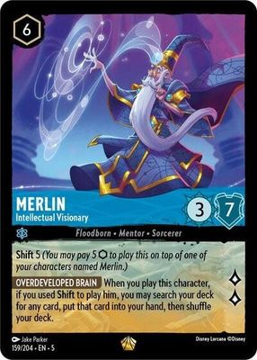 Merlin - Intellectual Visionary - 159/204 (Normal, Legendary)
