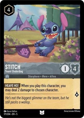 Stitch - Team Underdog - 171/204 (Normal, Uncommon)