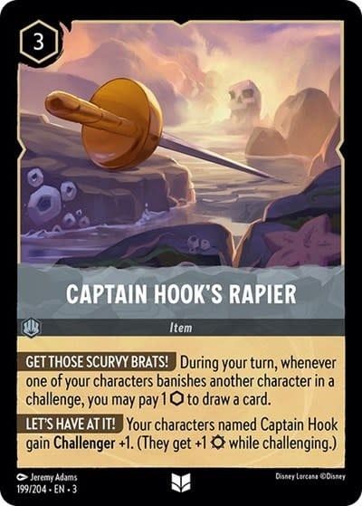 Captain Hook&#39;s Rapier - 199/204 (Normal, Uncommon)