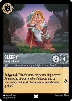 Sleepy - Sluggish Knight - 177/204 (Normal, Uncommon)