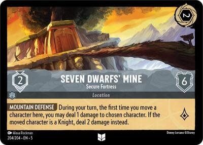 Seven Dwarfs&#39; Mine - Secure Fortress - 204/204 (Cold Foil, Uncommon)