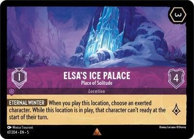 Elsa&#39;s Ice Palace - Place of Solitude - 67/204 (Cold Foil, Rare)