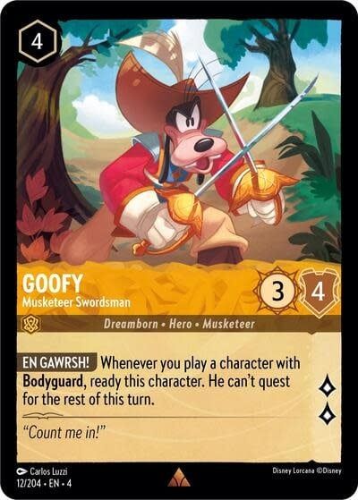 Goofy - Musketeer Swordsman - 12/204 (Normal, Rare)