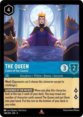 The Queen - Crown of the Council - 148/204 (Normal, Rare)