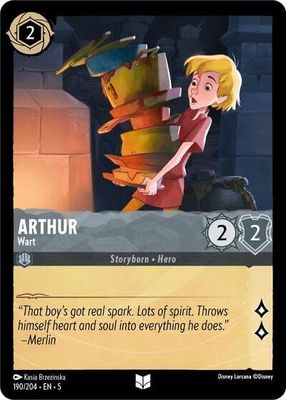 Arthur - Wart - 190/204 (Normal, Uncommon)