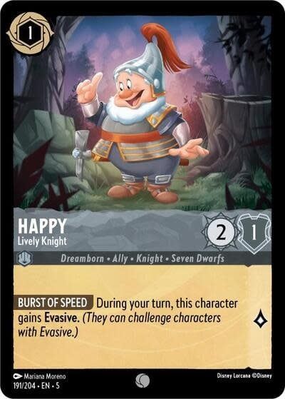 Happy - Lively Knight - 191/204 (Normal, Common)